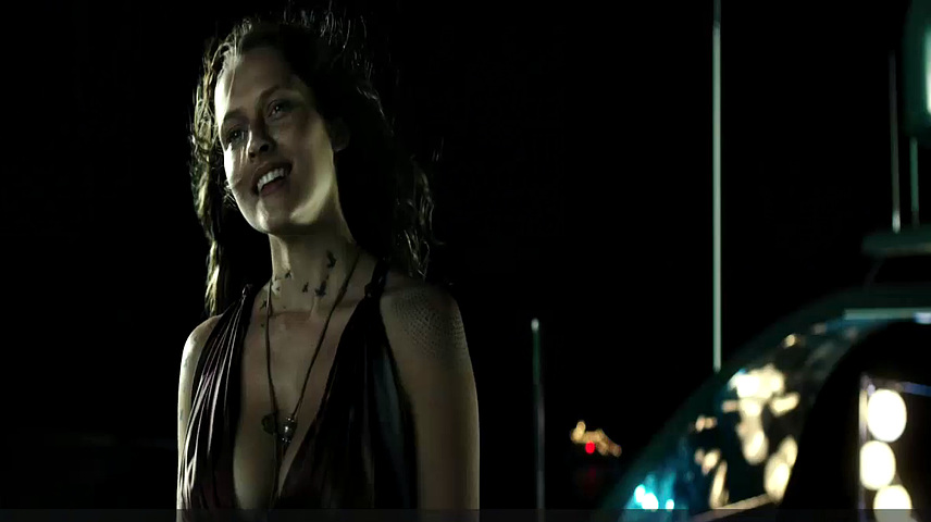 Teresa Palmer gets down and dirty in the sun with her bikini on!