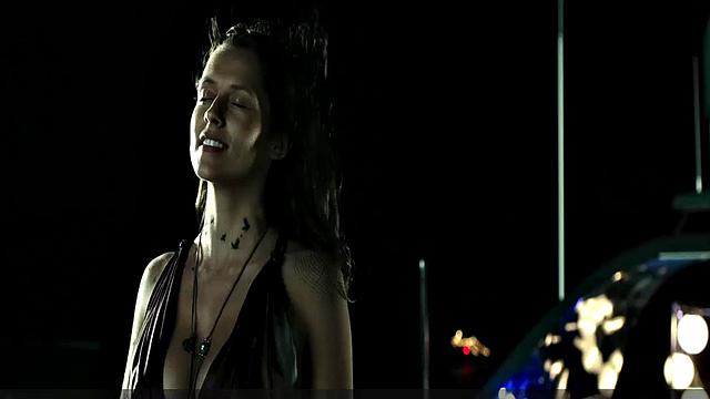 Teresa Palmer gets down and dirty in the sun with her bikini on!