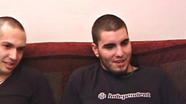 In this scene, boys Rock Lee and Che kiss and suck each other off.  Once the cocks are hard, Che opens up Roc a little with a finger and some lube. Che fucks him hard, while Rock's socks wave in the air.