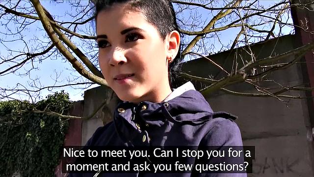 Hot student gets fucked in stairwell