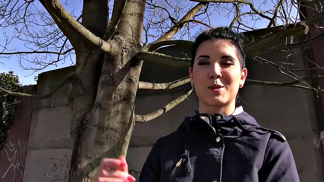 Hot student gets fucked in stairwell