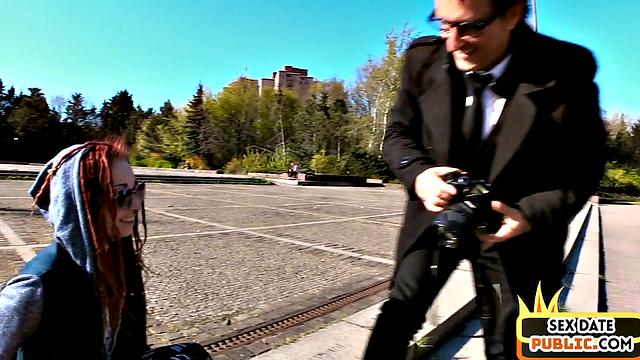 Busty petite enjoys pussysmashing