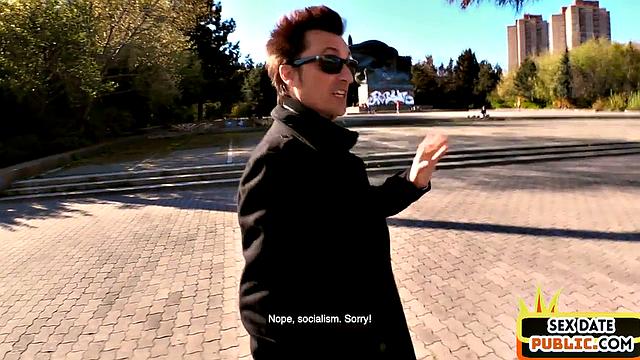 Busty petite enjoys pussysmashing