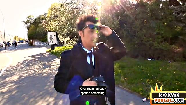 Busty petite enjoys pussysmashing