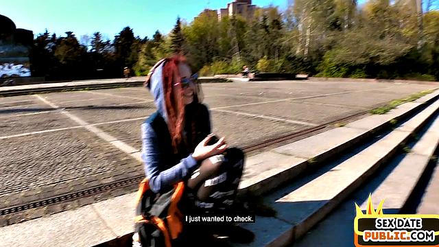 Busty petite enjoys pussysmashing