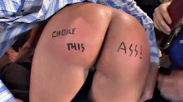 DP whore fucked hard and deep in threesome