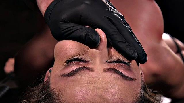 Trapped BDSM slut fucked in wet pussy by horny man