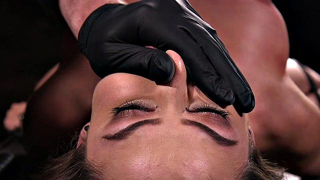 Trapped BDSM slut fucked in wet pussy by horny man