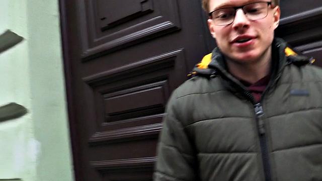 European twink picked up for paid gay anal in POV