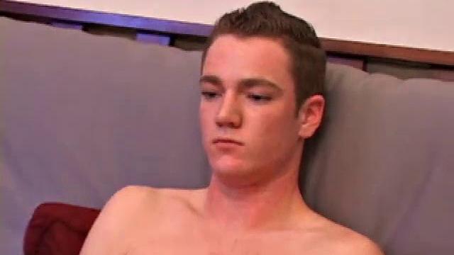 Brayden Stone bends over and takes his own cock deep