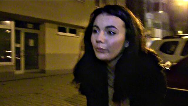 Watch this tattooed Czech babe get her trimmed pussy pounded in the dark by a big cock