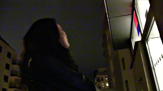 Watch this tattooed Czech babe get her trimmed pussy pounded in the dark by a big cock