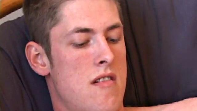 After inviting us to watch, Marc Sterling pulls out his huge cock and lubes it up. He lets a friendly hand stroke him and then eats his pre-cum before shooting a massive load onto his face and into his mouth.