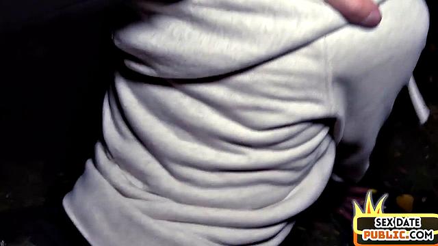 Skinny redhead MILF POV fucked outdoors by sex date