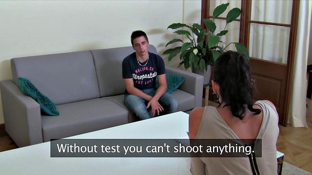 Hot MILF Agent takes a hard pounding from young stud while in stockings and high heels