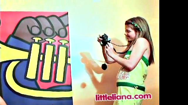 Little Liana enjoys licking and fingering her latin pussy in hot lesbian action