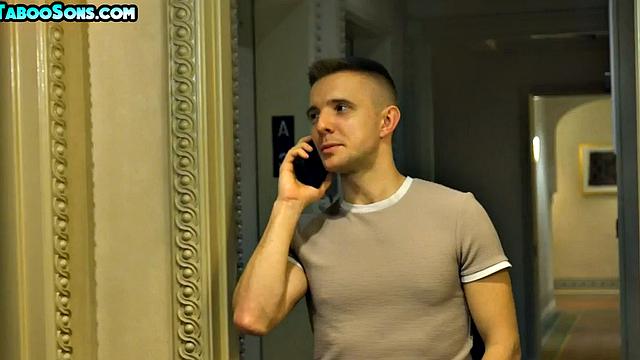 Stepdaddy rims and fucks his 21yo stepson in the bedroom