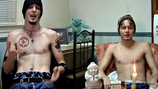 Smoking Contest Between Straight Guys!