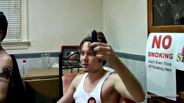 Smoking Contest Between Straight Guys!