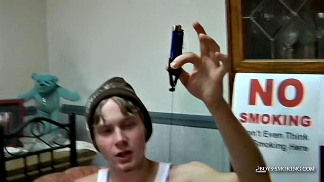 Smoking Contest Between Straight Guys!