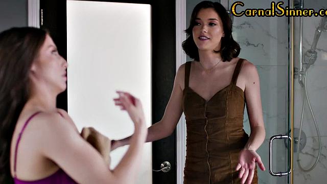 Sinful babe cheats GF with BBF while scissoring