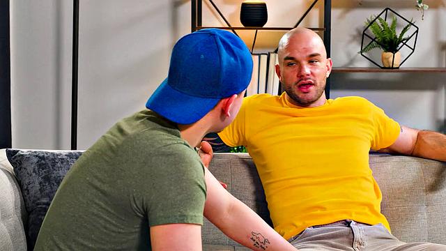 Hot Stepson Epic Train with Muscly Stepdaddy & His New Bf - NextDoorTaboo