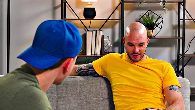 Hot Stepson Epic Train with Muscly Stepdaddy & His New Bf - NextDoorTaboo