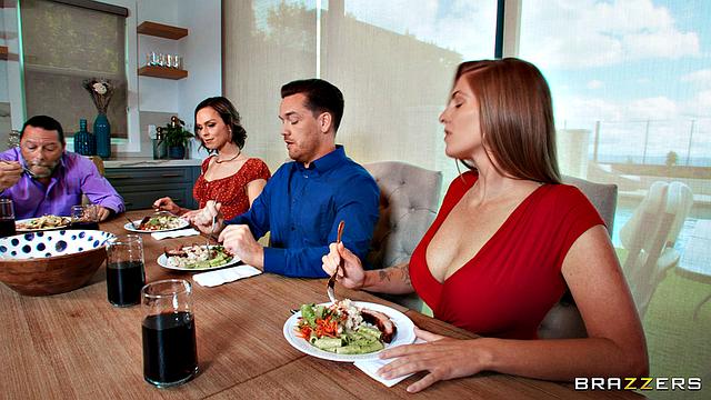 Dinner Guest Enjoys Wife's Pussy