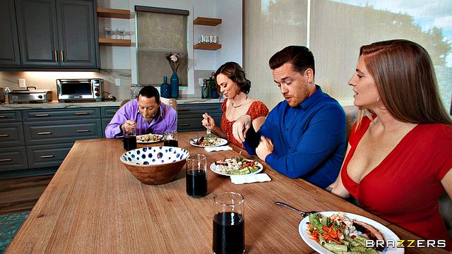 Dinner Guest Enjoys Wife's Pussy