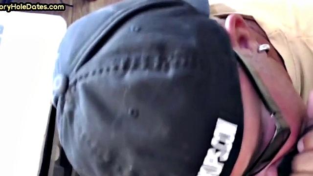 Mature gay cock-suckers spoil gloryhole dick close-up