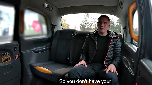 Cab curvy babe pussylicked by client before getting smashed