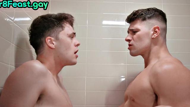 Straight in law barebacking in the shower