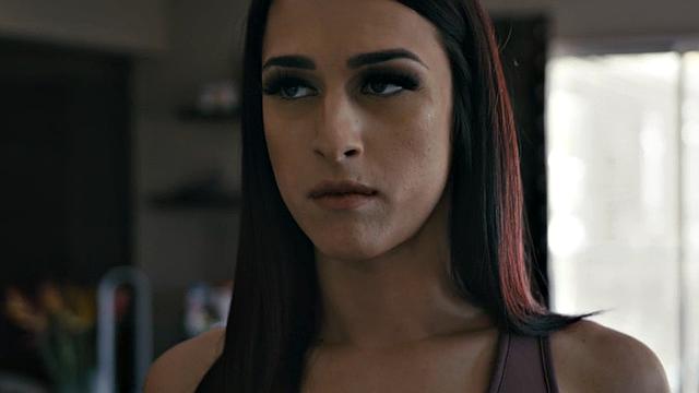 Trans beauty drilled while jerking in erotic couple