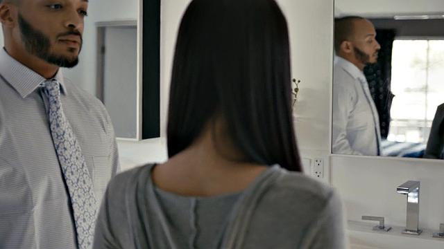 Trans beauty drilled while jerking in erotic couple