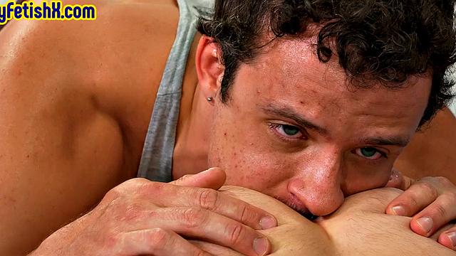 Locker room bottom fisted and fucked by jock at time