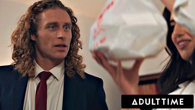 ADULT TIME - Curvy Karla Lane CAUGHT Fucking Cheating Boss By Big Naturals Wife Sarah Arabic!