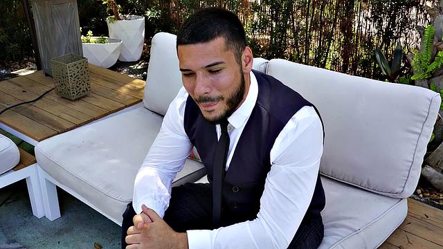 Latina hottie in stockings gets her tight pussy pounded on her wedding day