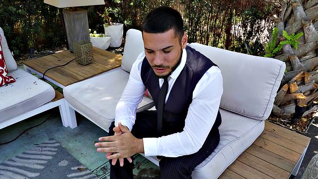 Latina hottie in stockings gets her tight pussy pounded on her wedding day