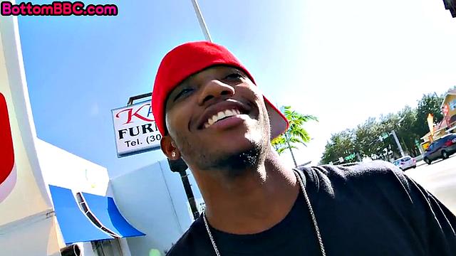 Real black guy giving head to white fellow