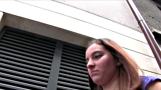 Is Shy's tight pussy pounded hard and she takes a facial in POV