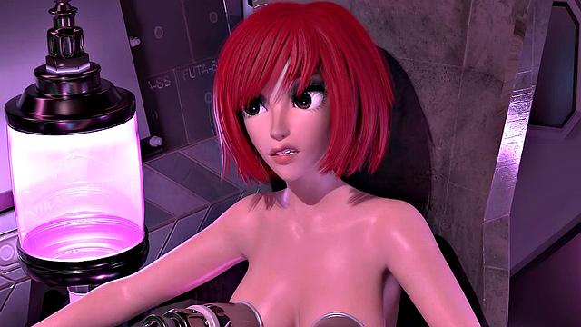 футанари в роботах жестко трахают злодея и заливают его спермой