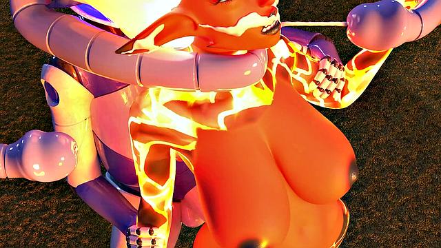 F.U.T.A. SENTAI SQUAD - Futanari Babes Team Up To CREAMPIE Villain With Big Robot Suits