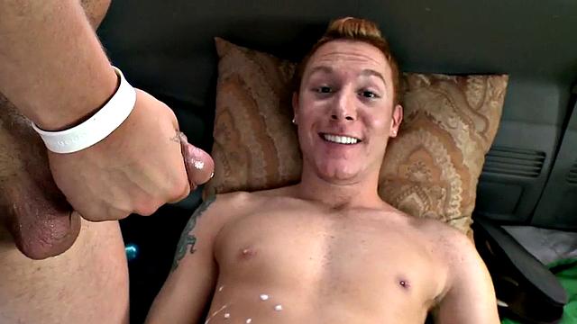 Muscle college jock cumshots on gay