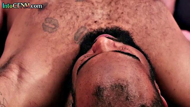 Horny babes cocksucking lucky BBC