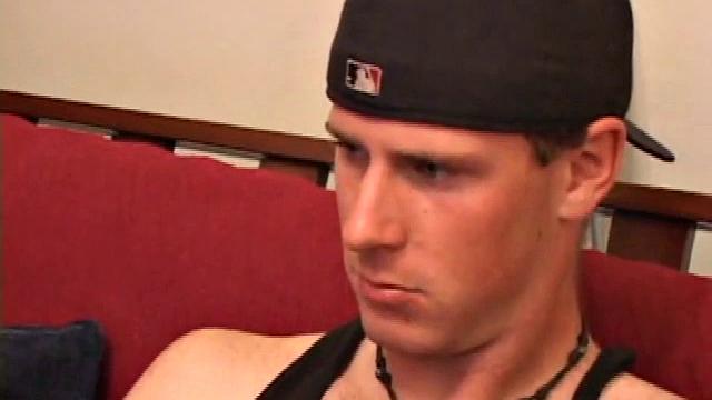 Maxx Wood Stroking Cock