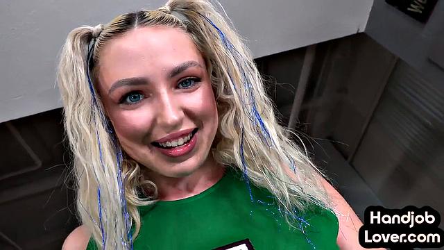 21yo petite babe gets facial