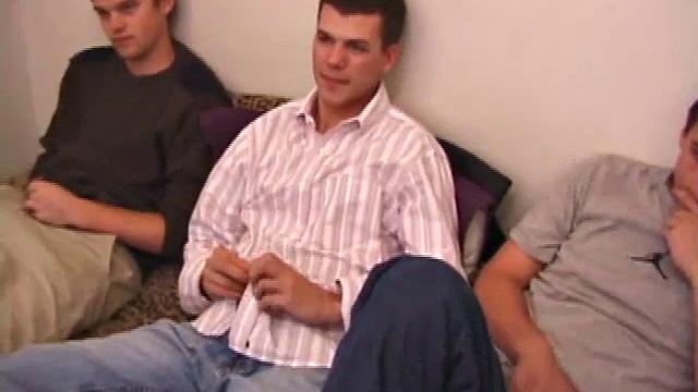 Blowing and Stroking Threesome