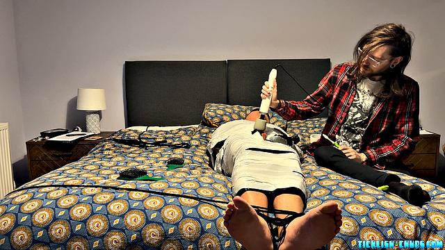 An American Tickler in London: Matt Gets Mummified by Chainsaw - Chainsaw & Matt
