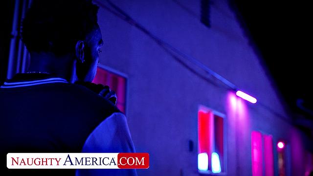 Leaving the club sexy Ella Reese is horny and wants a big black cock