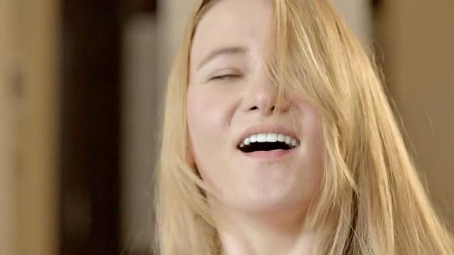 Sensual smalltitted babe making love with her lover